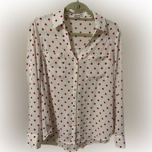 Express Portofino blouse. Button down long sleeve. Size M.